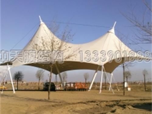 呼和浩特南湖湿地公园码头张拉膜结构工程